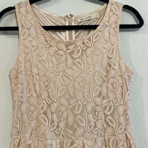 Anthropologie Comme Toi Women’s Dress Small Pink Ditsy Floral Lace Girlhoodcore - Picture 7 of 14